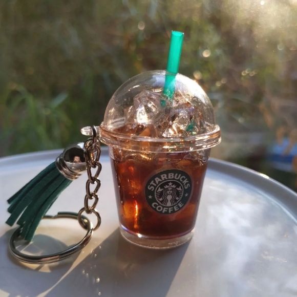 Handmade Starbucks Inspired Tumbler Keychain New - Picture 8 of 14